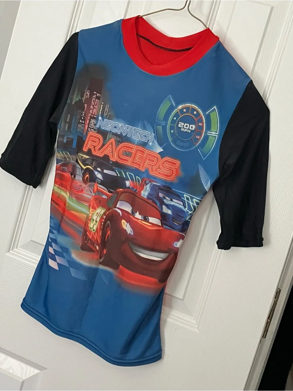 Disney Cars Racers Kids Rash Guard Top